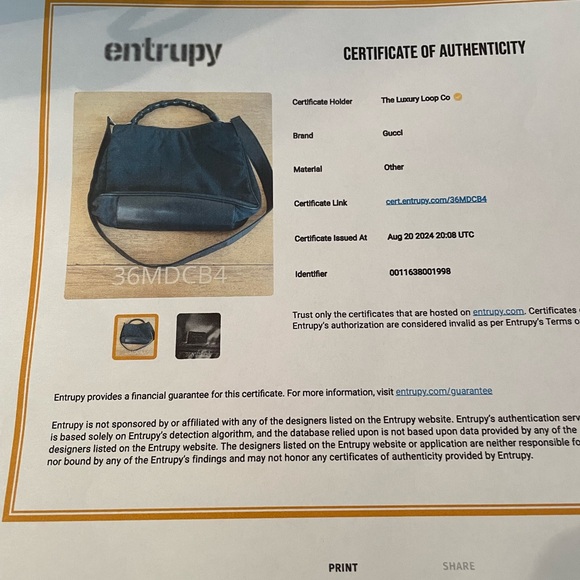 Gucci bamboo hobo with COA - Picture 11 of 11